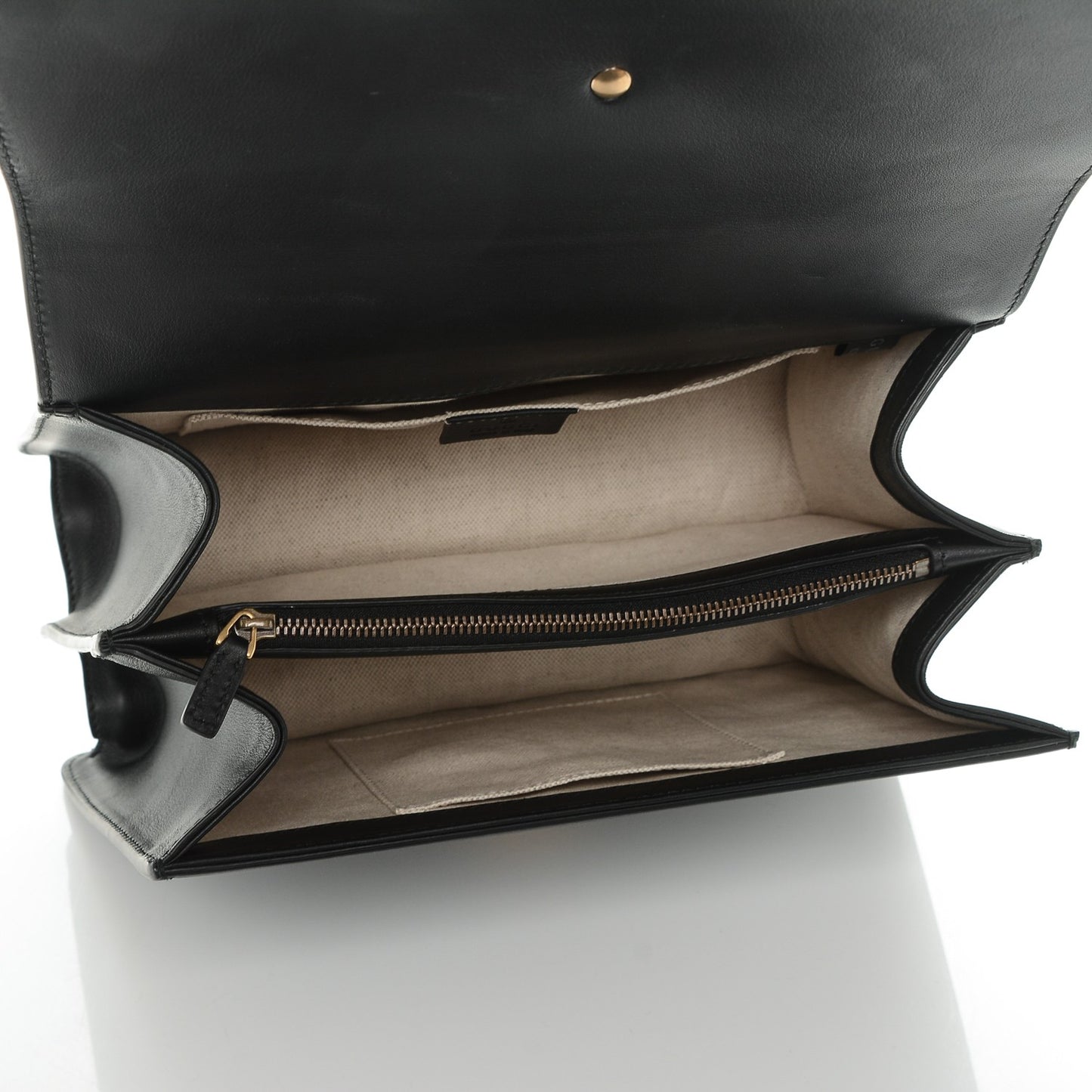 Moon Calfskin Web Medium Dionysus Bamboo Top Handle Bag Black