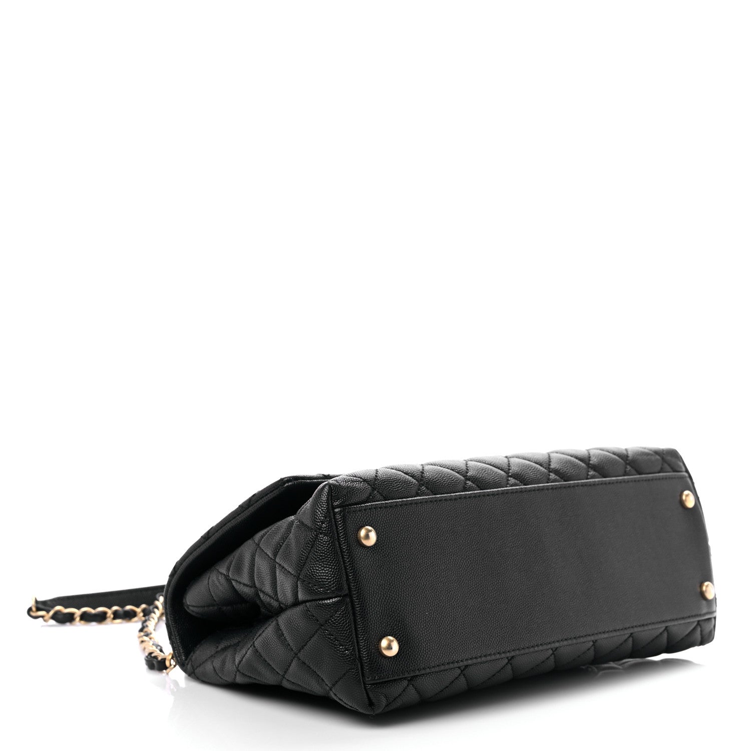 Chanel Caviar Quilted Small Coco Handle Flap Black 4 of 11