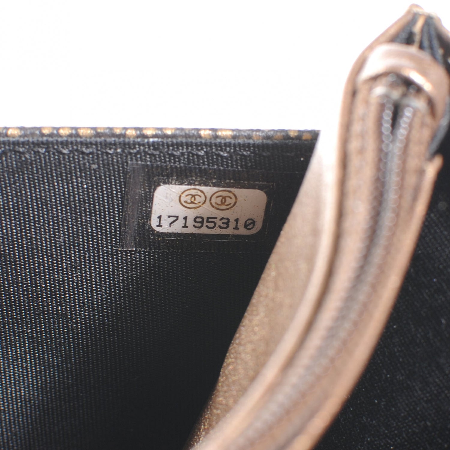 Chanel Caviar Wallet on Chain WOC Metallic 7 of 7