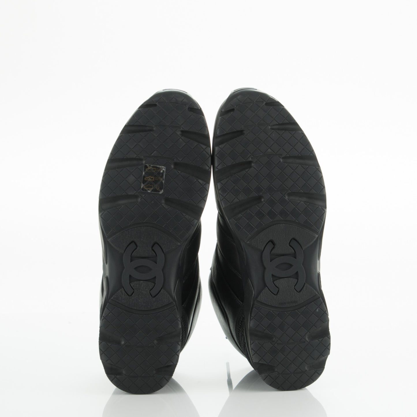 Calfskin CC Sneakers 41 Black