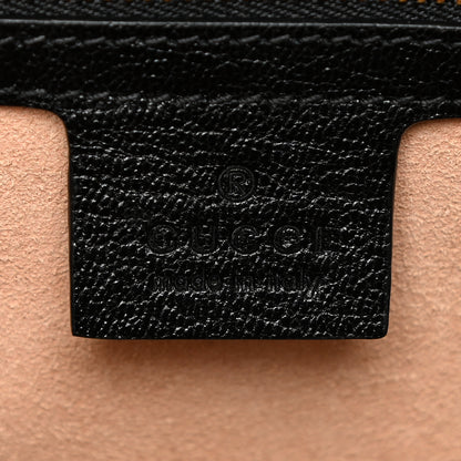 Gucci GG Supreme Monogram Calfskin Small Padlock Messenger Shoulder Bag Beige Black Cuir 6 of 17