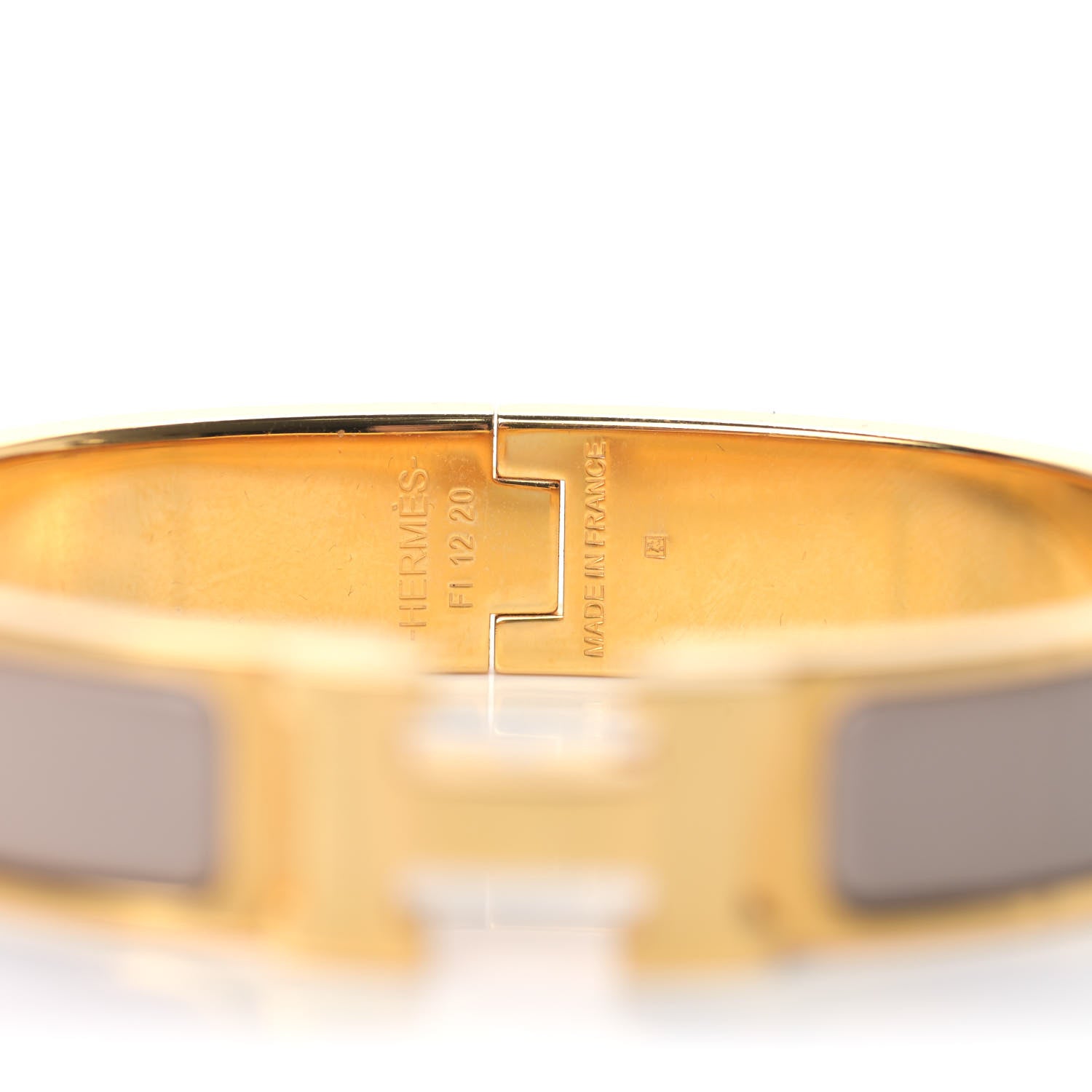 Hermes Enamel Narrow Clic Clac H Bracelet PM Marron Glace 4 of 4