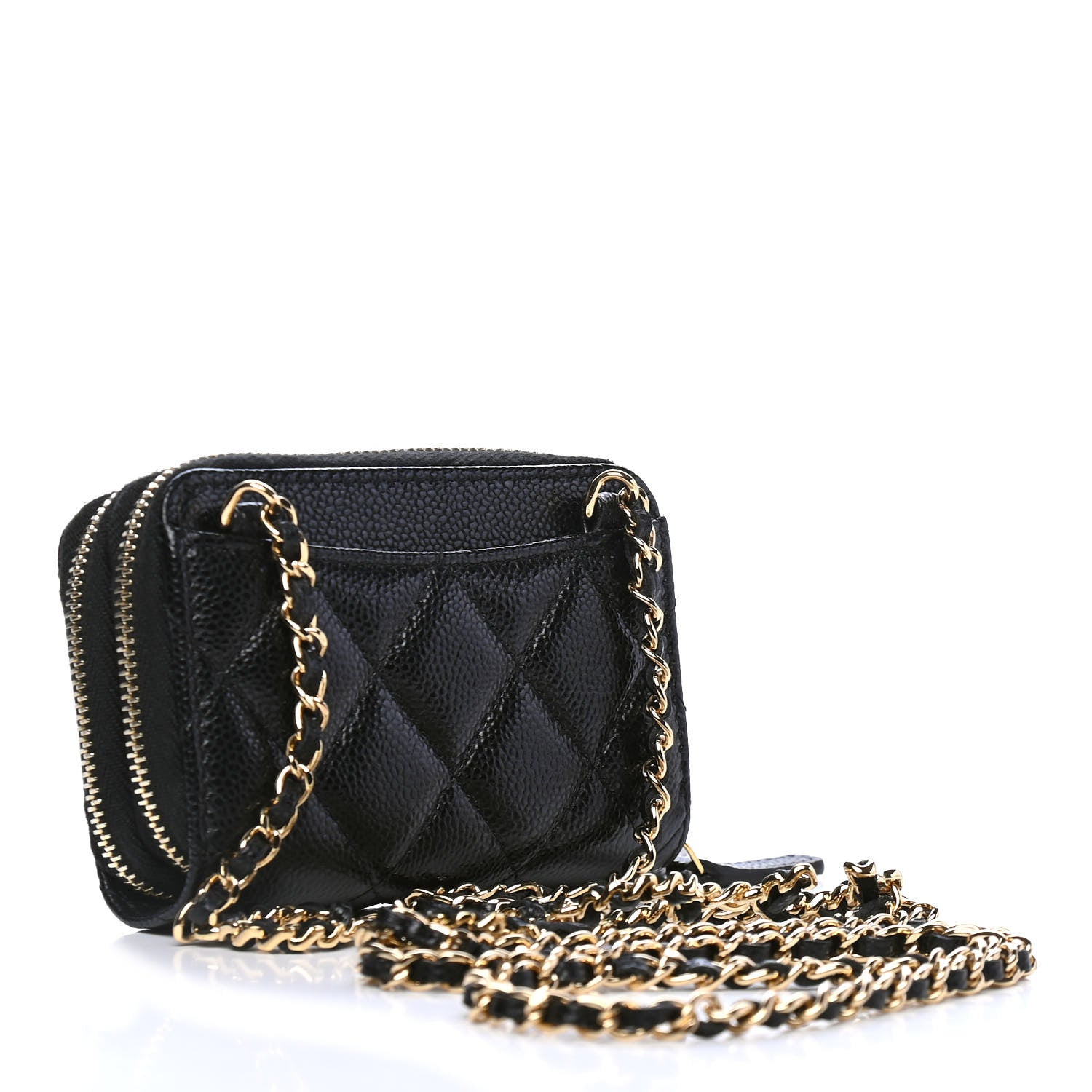 Chanel Caviar Quilted Miss Coco Clutch With Chain Black 2 of 5