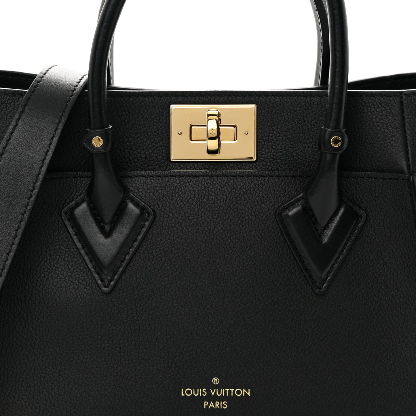 Calfskin Monogram On My Side PM Black