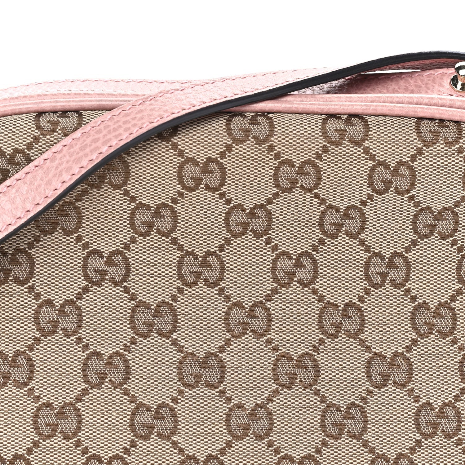 Gucci Monogram Mini Bree Messenger Bag Beige Soft Pink 6 of 7