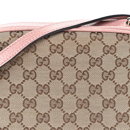 Gucci Monogram Mini Bree Messenger Bag Beige Soft Pink 6 of 7
