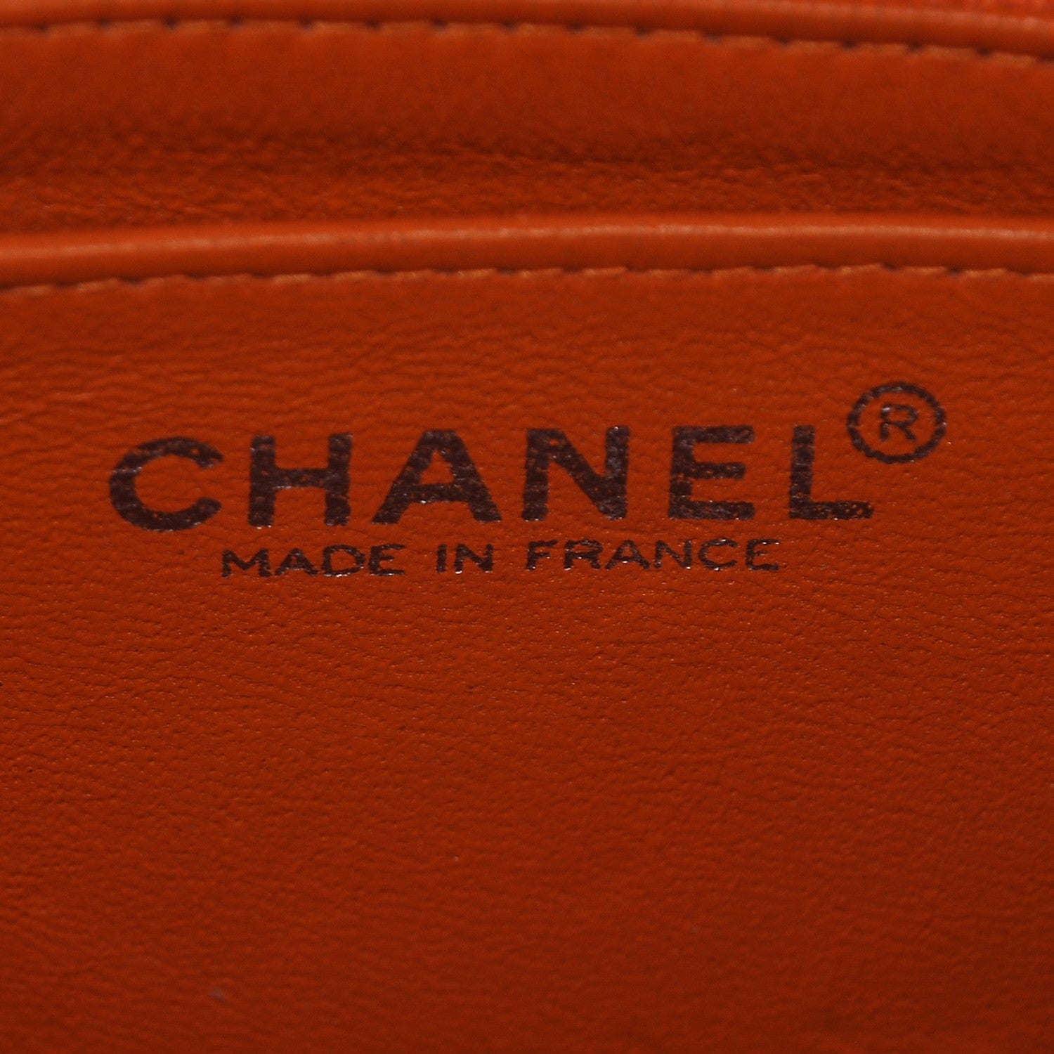 Chanel Patent Quilted Mini Square Flap Dark Orange 6 of 11