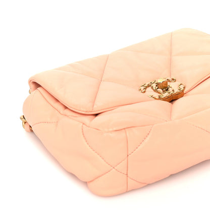 Chanel Lambskin Quilted Medium  19 Flap Light Orange 8 of 9