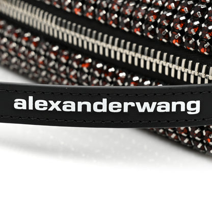 Alexander Wang Mesh Crystal Rhinestone Mini Heiress Pouch Cola 8 of 8