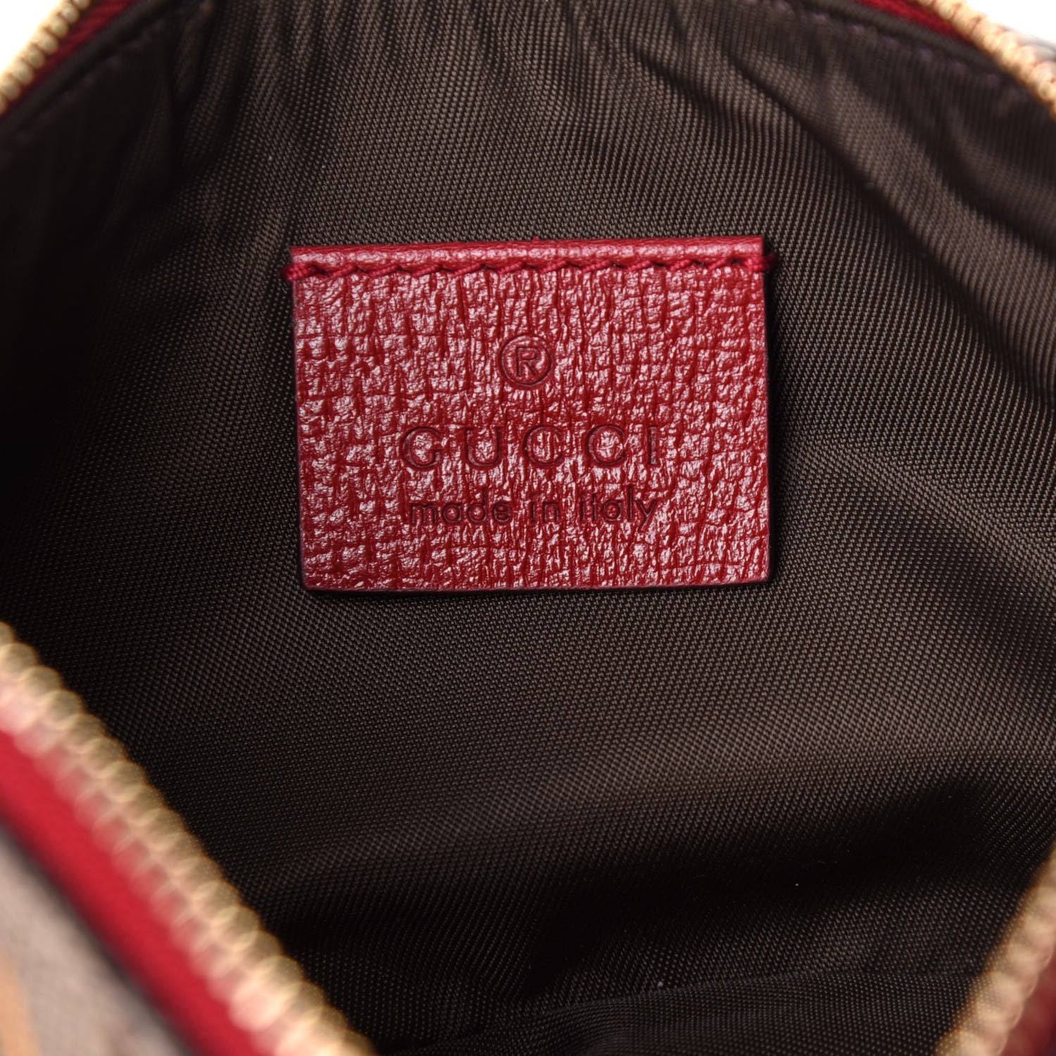 Gucci GG Supreme Monogram Tian Mini Chain Bag Beige Multicolor Red 6 of 10