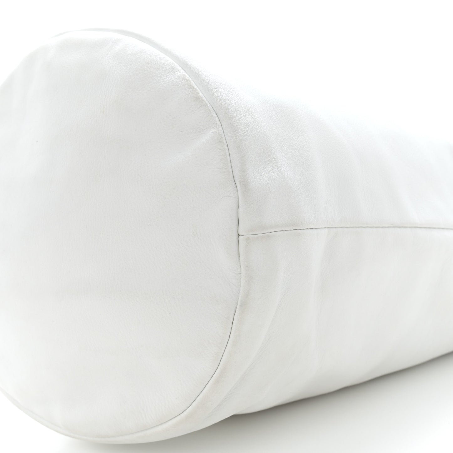 Calfskin CC Bucket Hobo White