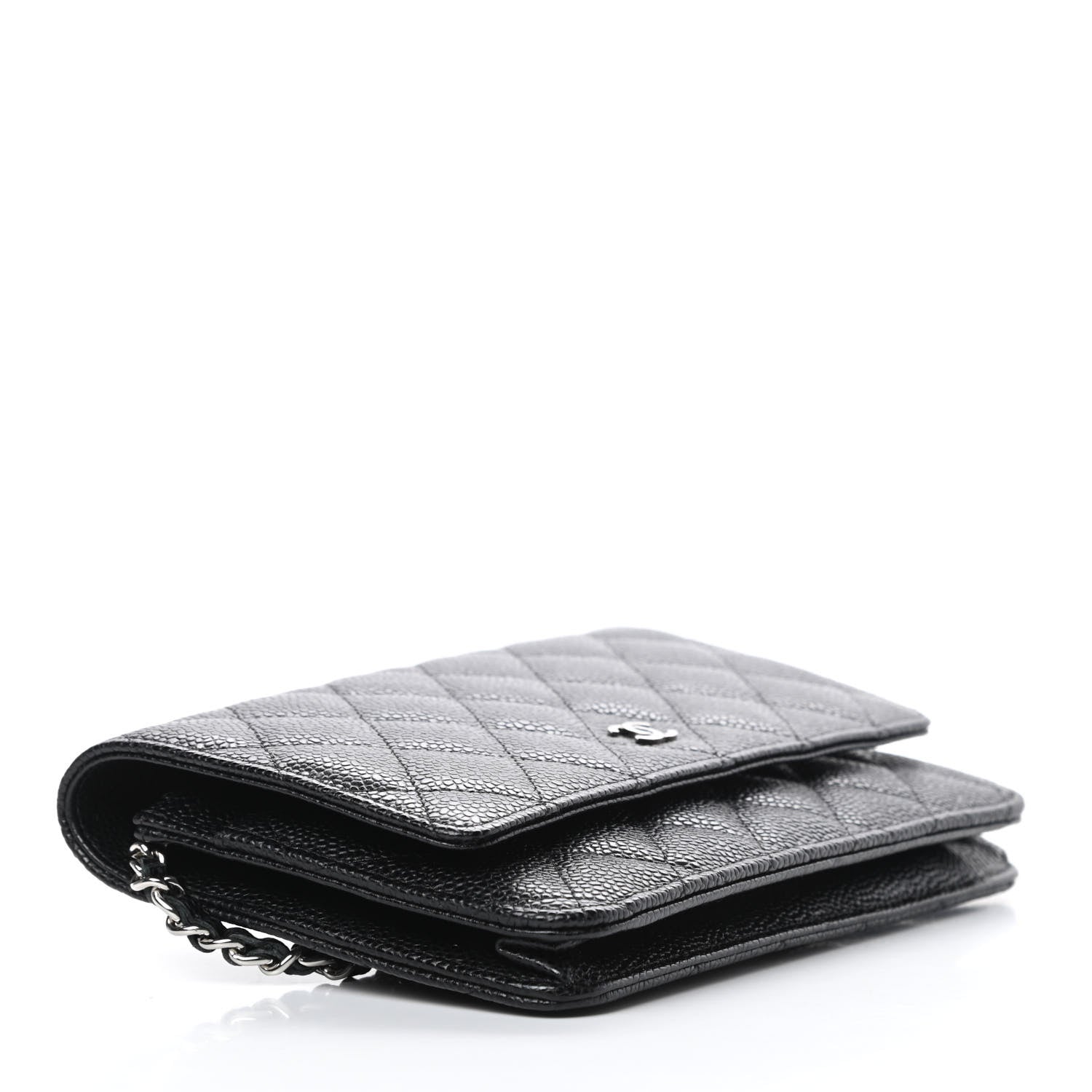 Chanel Caviar Quilted Wallet On Chain WOC Black 4 of 12