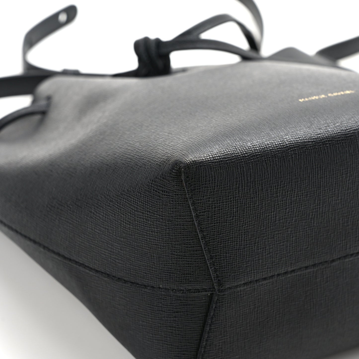 Saffiano Mini Bucket Bag Black