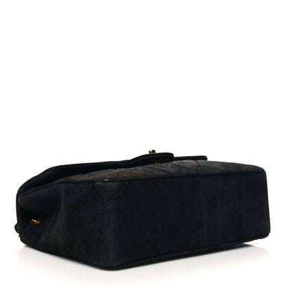 Chanel Suede Quilted Mini Square Flap Black 4 of 10