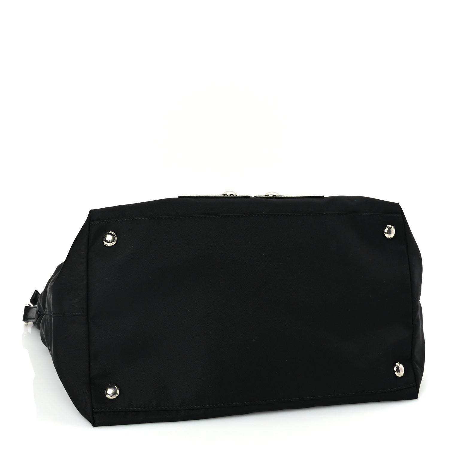 Prada Tessuto Nylon Saffiano Vela Robot Tote Black 3 of 8