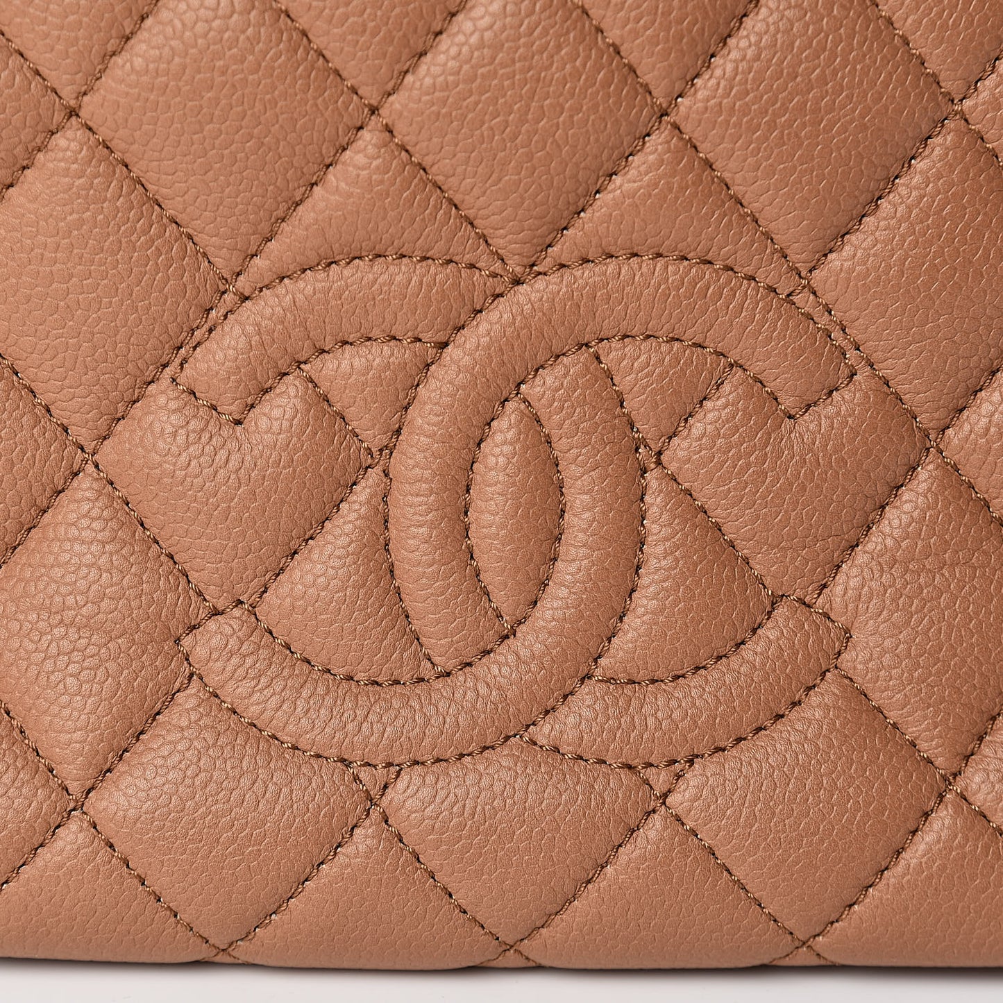 Caviar Petit Timeless Tote PTT Dark Beige