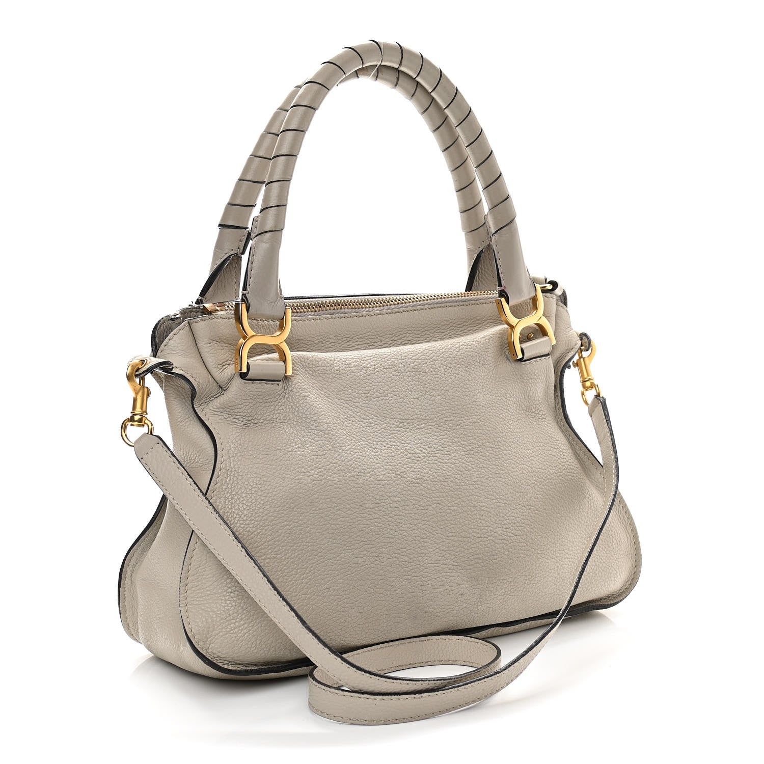 Chloe Calfskin Medium Marcie Satchel Dove 3 of 14