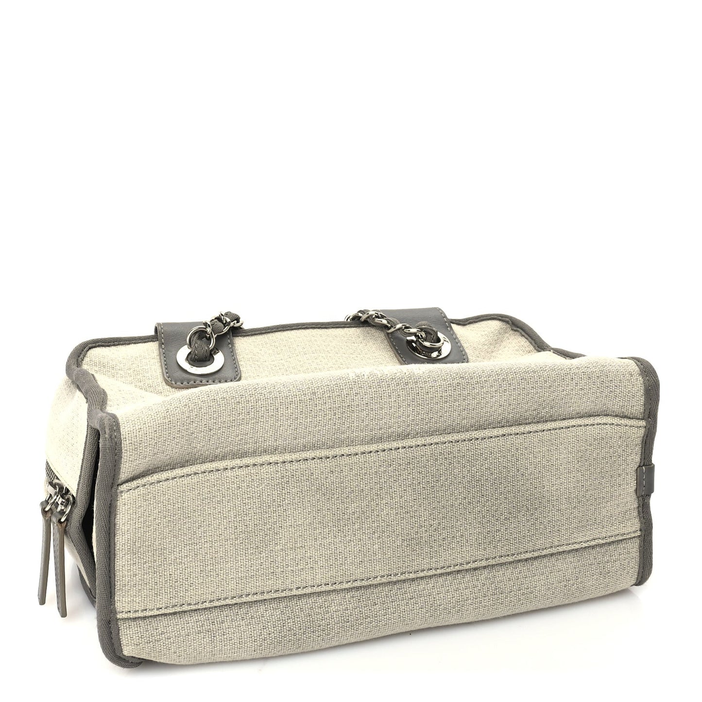 Canvas Deauville Bowling Bag Ecru Ecru