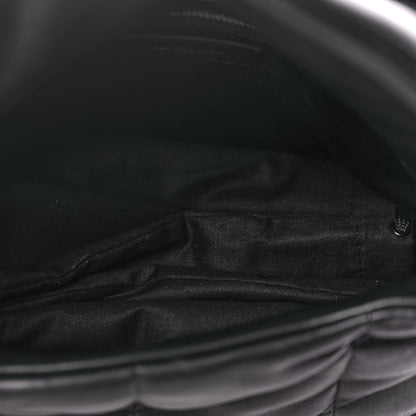 Saint Laurent Lambskin Quilted Small Loulou Puffer Monogram Chain Satchel Black 5 of 8
