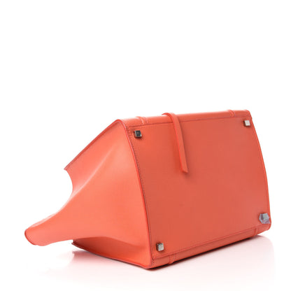 Celine Grained Calfskin Medium Phantom Luggage Coral 4 of 12