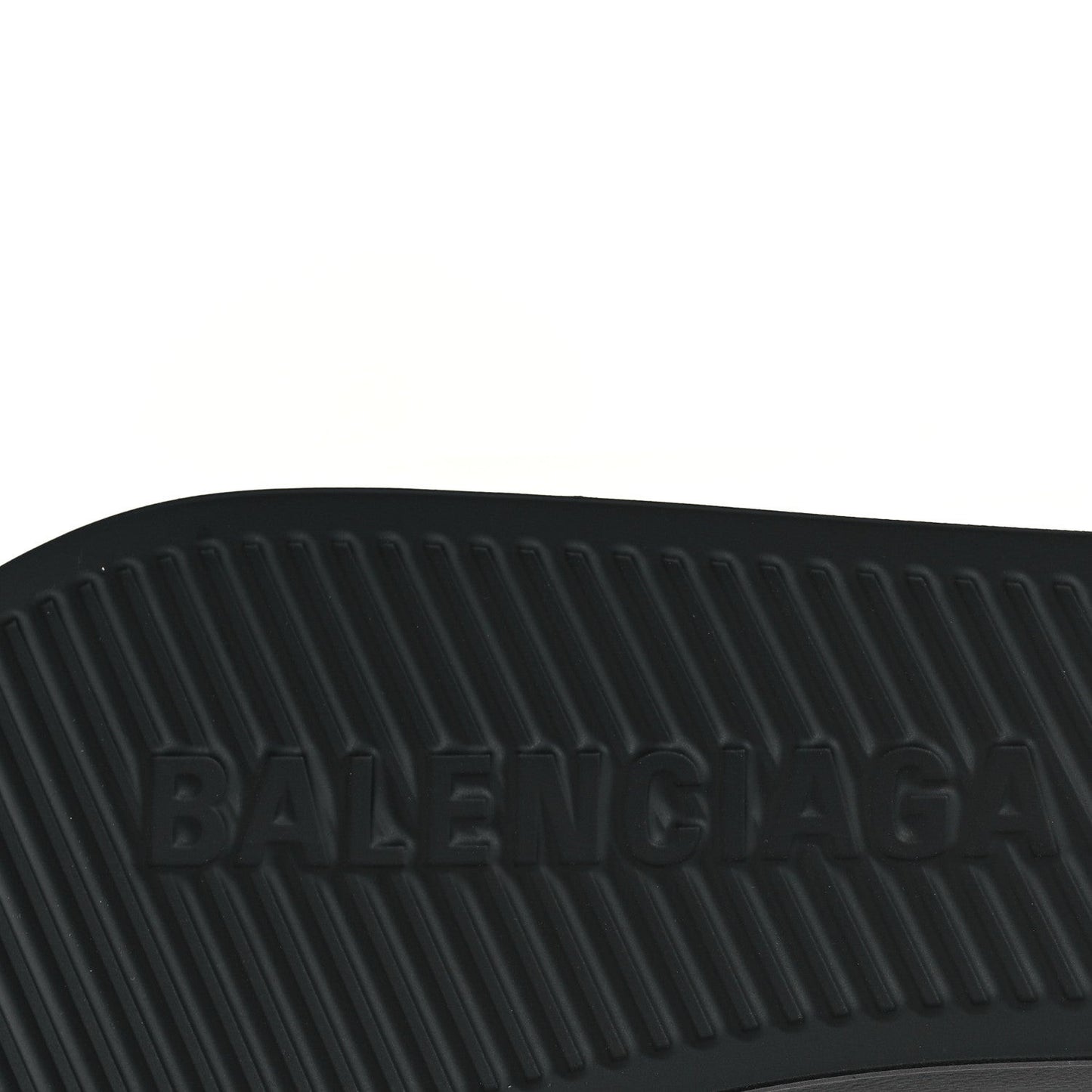 Rubber Womens BB Pool Slide Sandals 36 Black