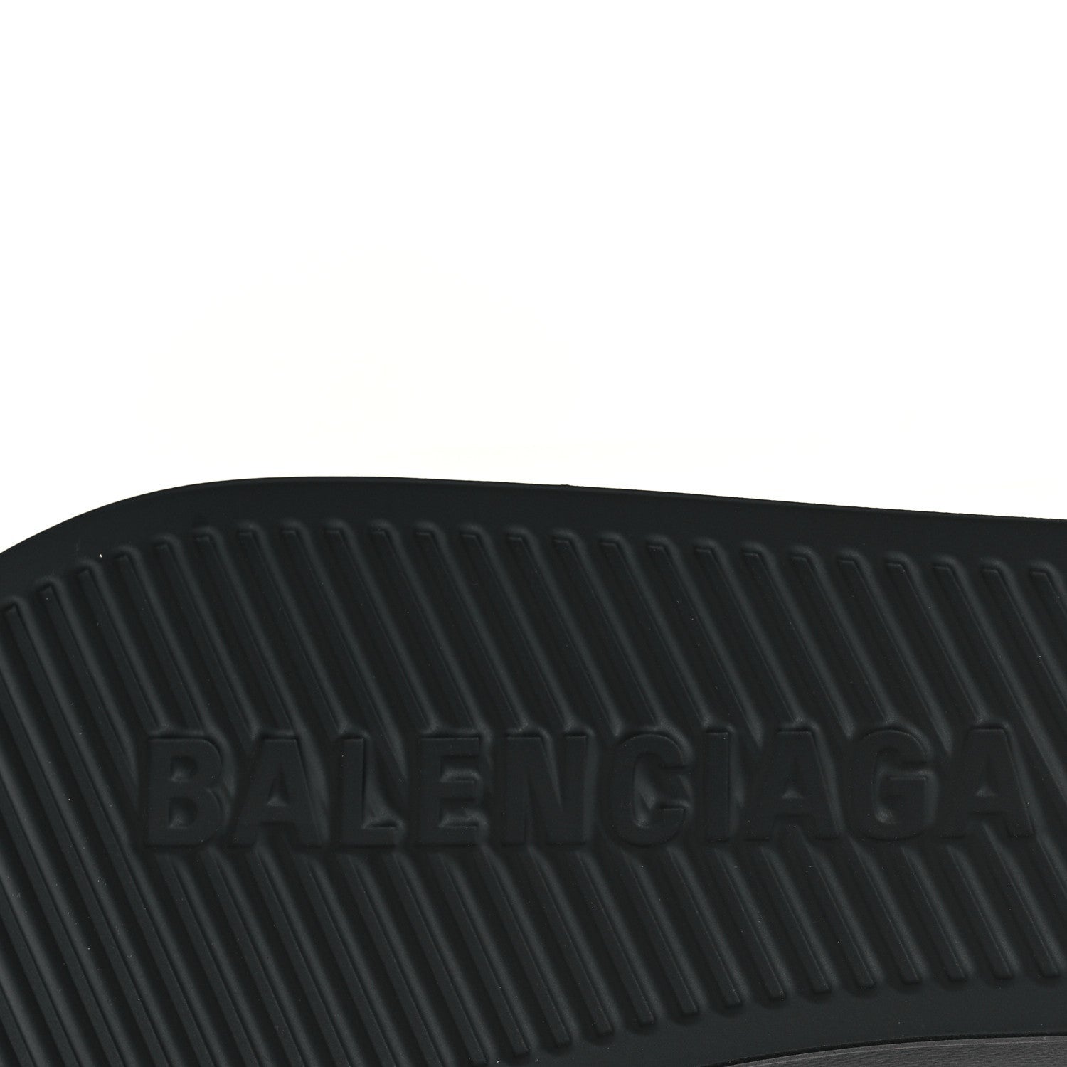 Balenciaga Rubber Womens BB Pool Slide Sandals 36 Black 7 of 7