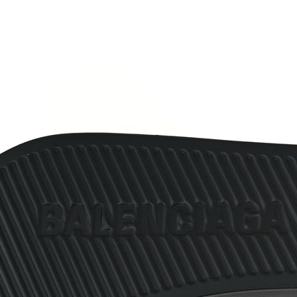 Balenciaga Rubber Womens BB Pool Slide Sandals 36 Black 7 of 7