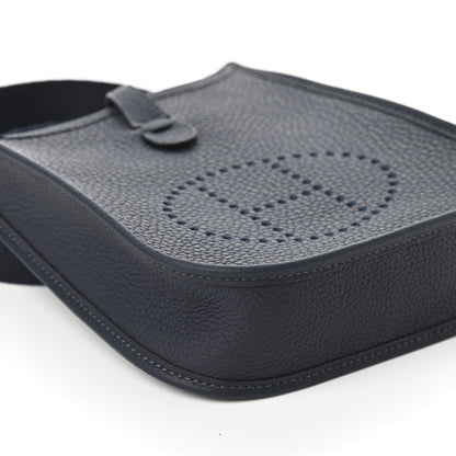 Hermes Taurillon Clemence Evelyne TPM Bleu Nuit 7 of 8