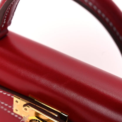 Hermes Box Mini Kelly Sellier 20 Rouge Piment 7 of 7