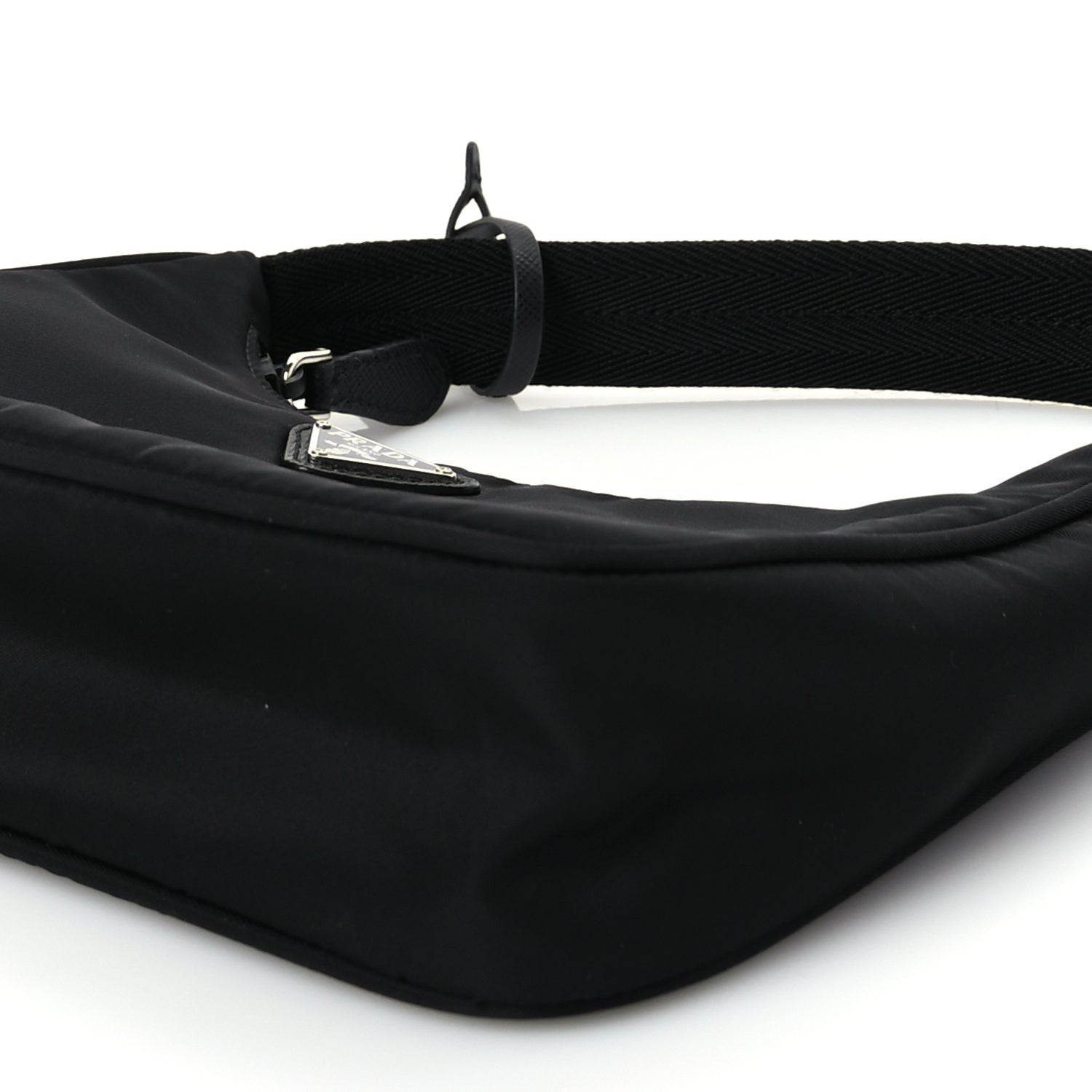 Prada Tessuto Nylon Mini Re-Edition 2000 Bag Black 8 of 8