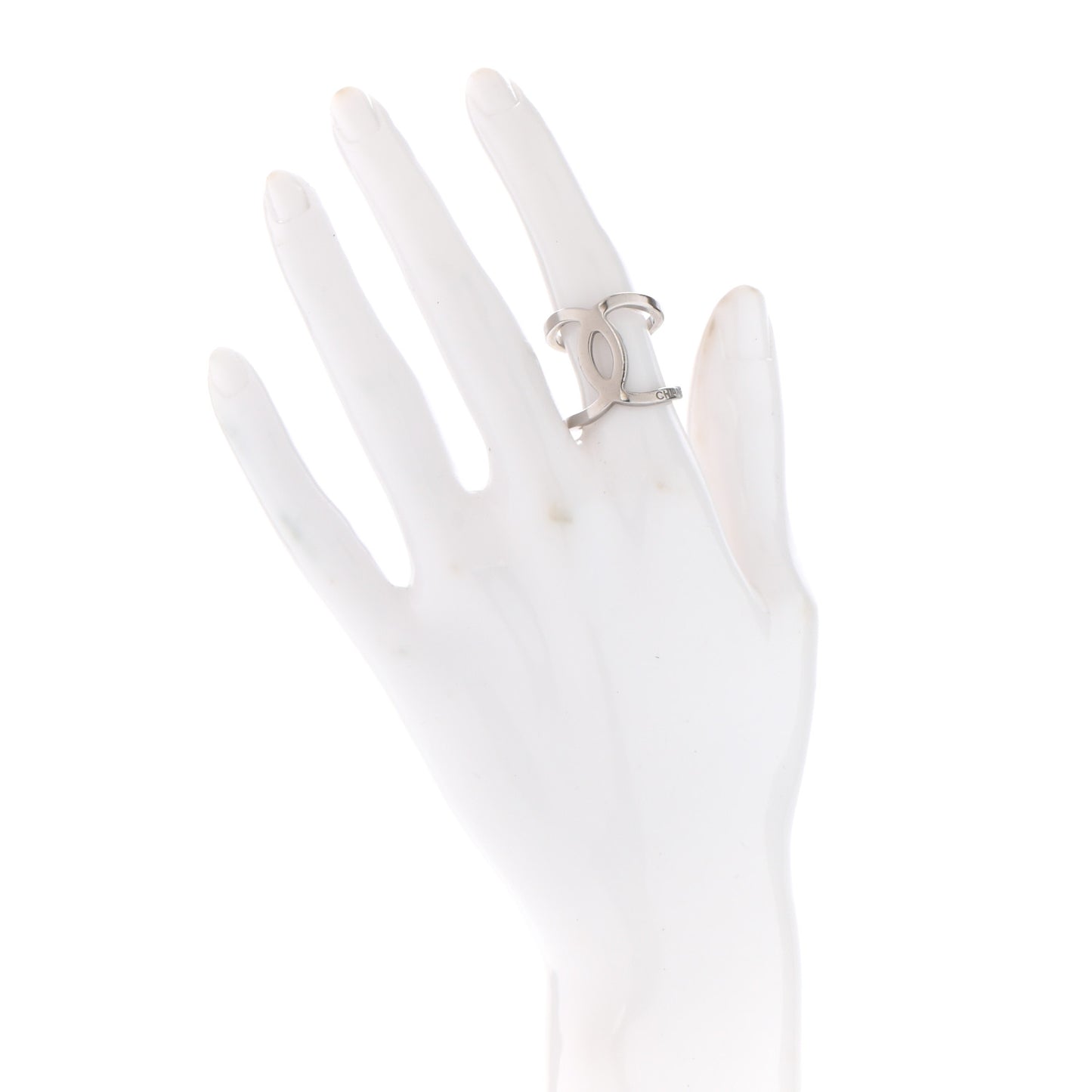 Metal CC Ring 6.25 Silver