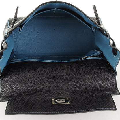Hermes Togo Kelly Retourne 28 Indigo Blue Jean 21 of 25