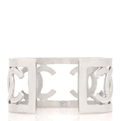 Chanel Metal CC Cuff Silver 3 of 4