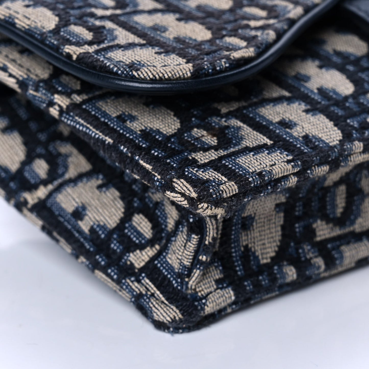 Oblique Saddle Belt Bag Blue