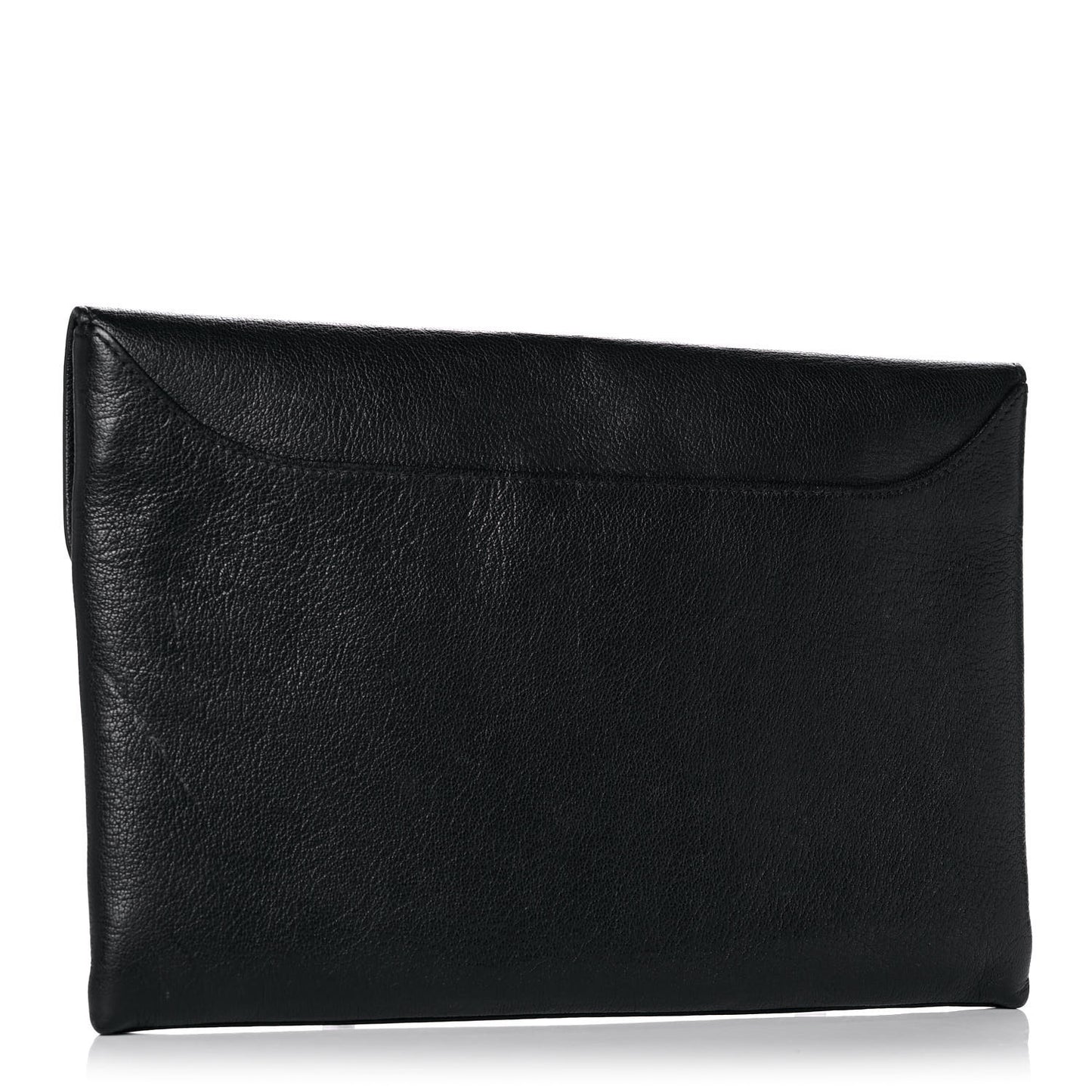 Sugar Goatskin Medium Antigona Envelope Clutch Black