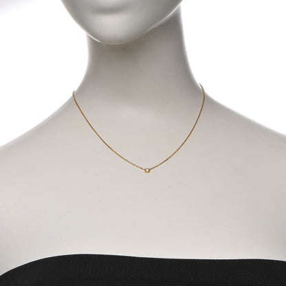 Cartier 18K Yellow Gold Diamond SM D'Amour Pendant Necklace 2 of 7