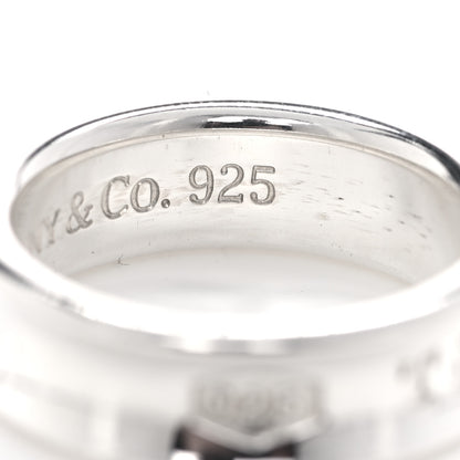 Tiffany Sterling Silver 1837 Square Ring 58 8.5 6 of 6