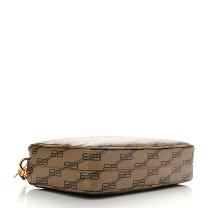 Balenciaga Coated Canvas BB Monogram Medium Signature Camera Bag Beige Brown 4 of 10