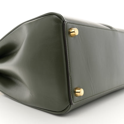 Celine Satinated Calfskin Medium 16 Top Handle Bag Khaki 9 of 12