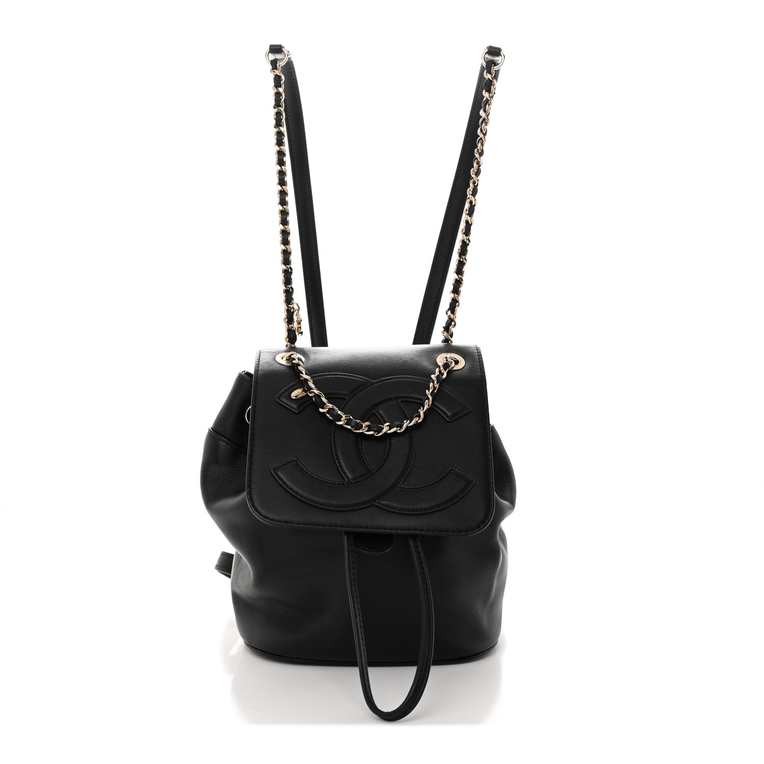 Chanel Lambskin CC Mania Backpack Black 1 of 13