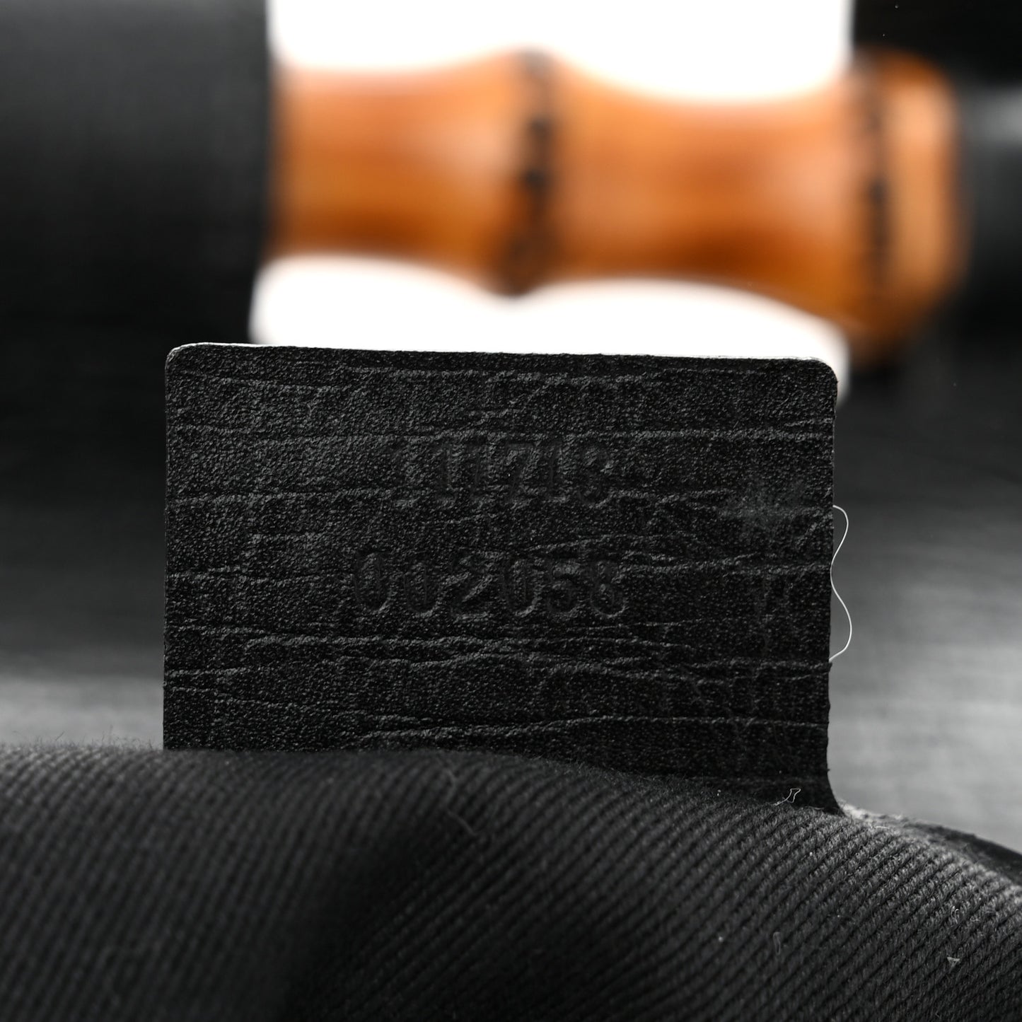 Monogram Bamboo Bullet Bag Black