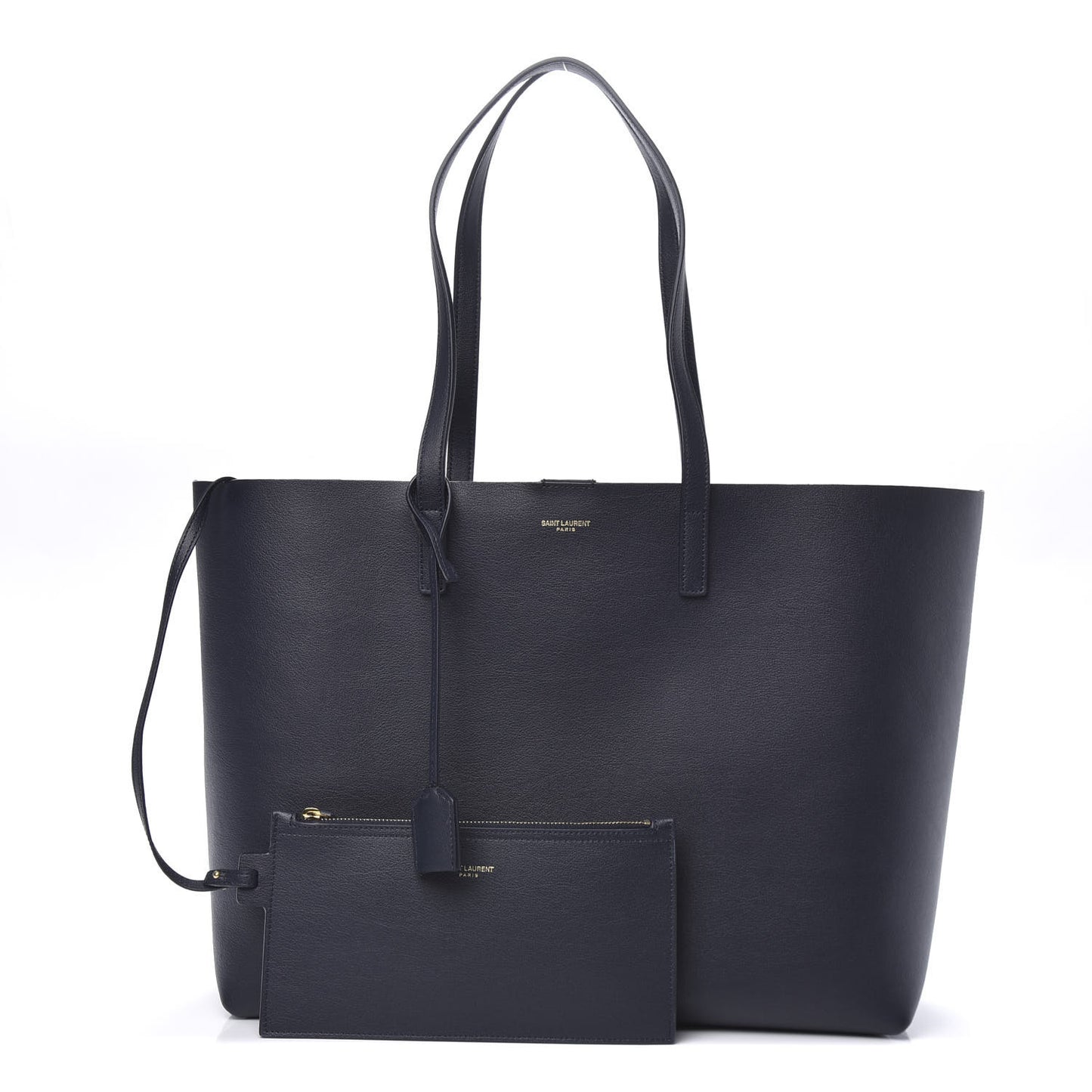 Calfskin Large Shopping Tote Deep Marine
