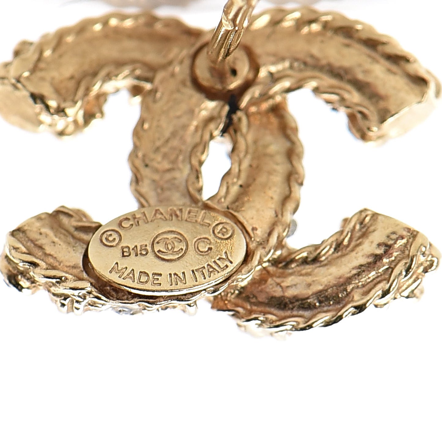 Crystal CC Earrings Gold