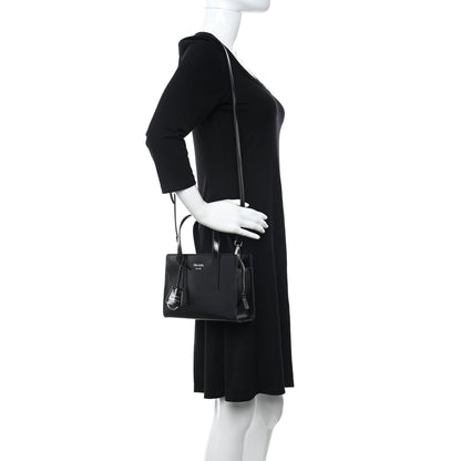 Prada Spazzolato Mini Re-Edition 1995 Double Handle Handbag Black 2 of 8