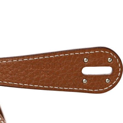 Hermes Taurillon Clemence Lindy 26 Gold 7 of 7