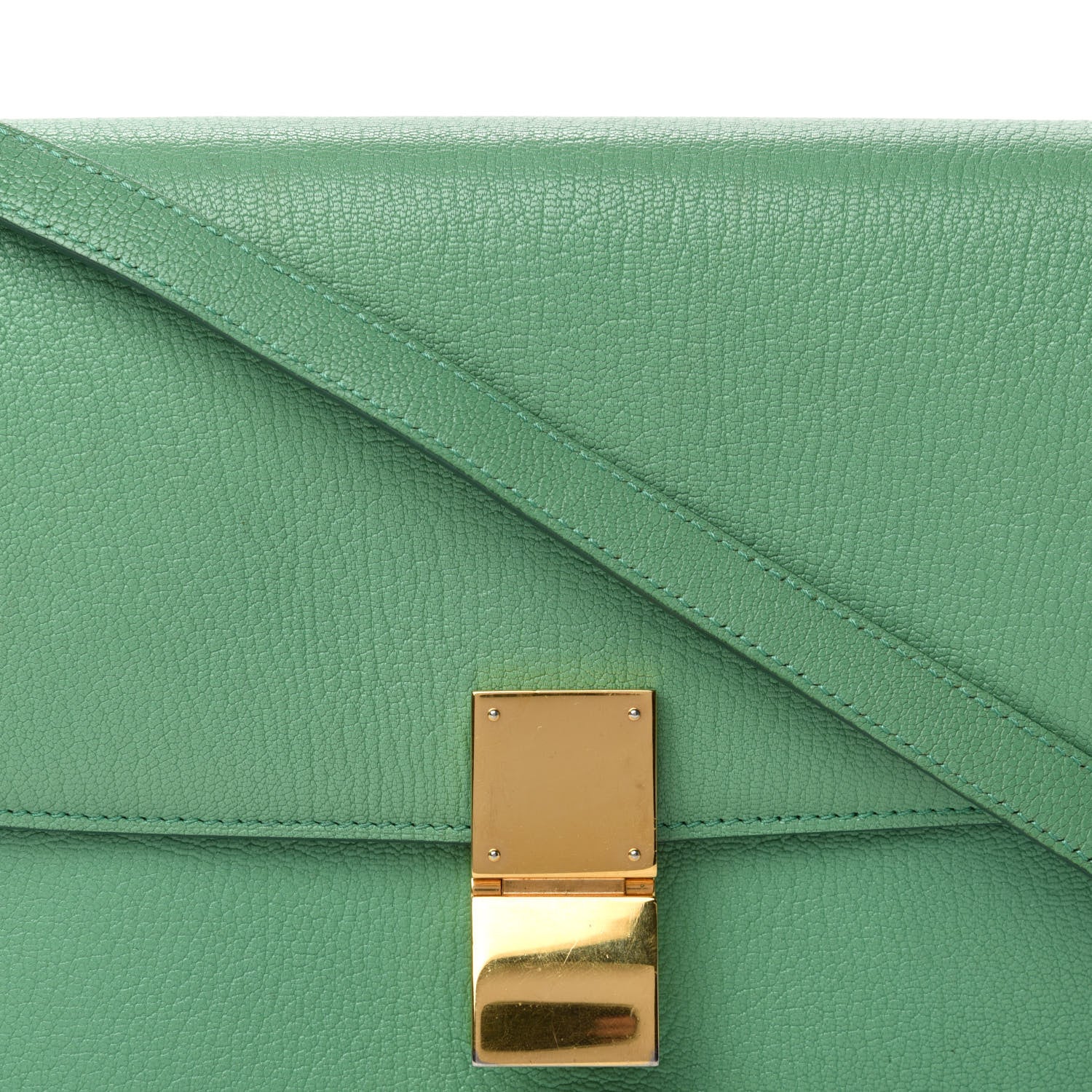 Celine Goatskin Medium Classic Box Flap Bag Palm 10 of 11