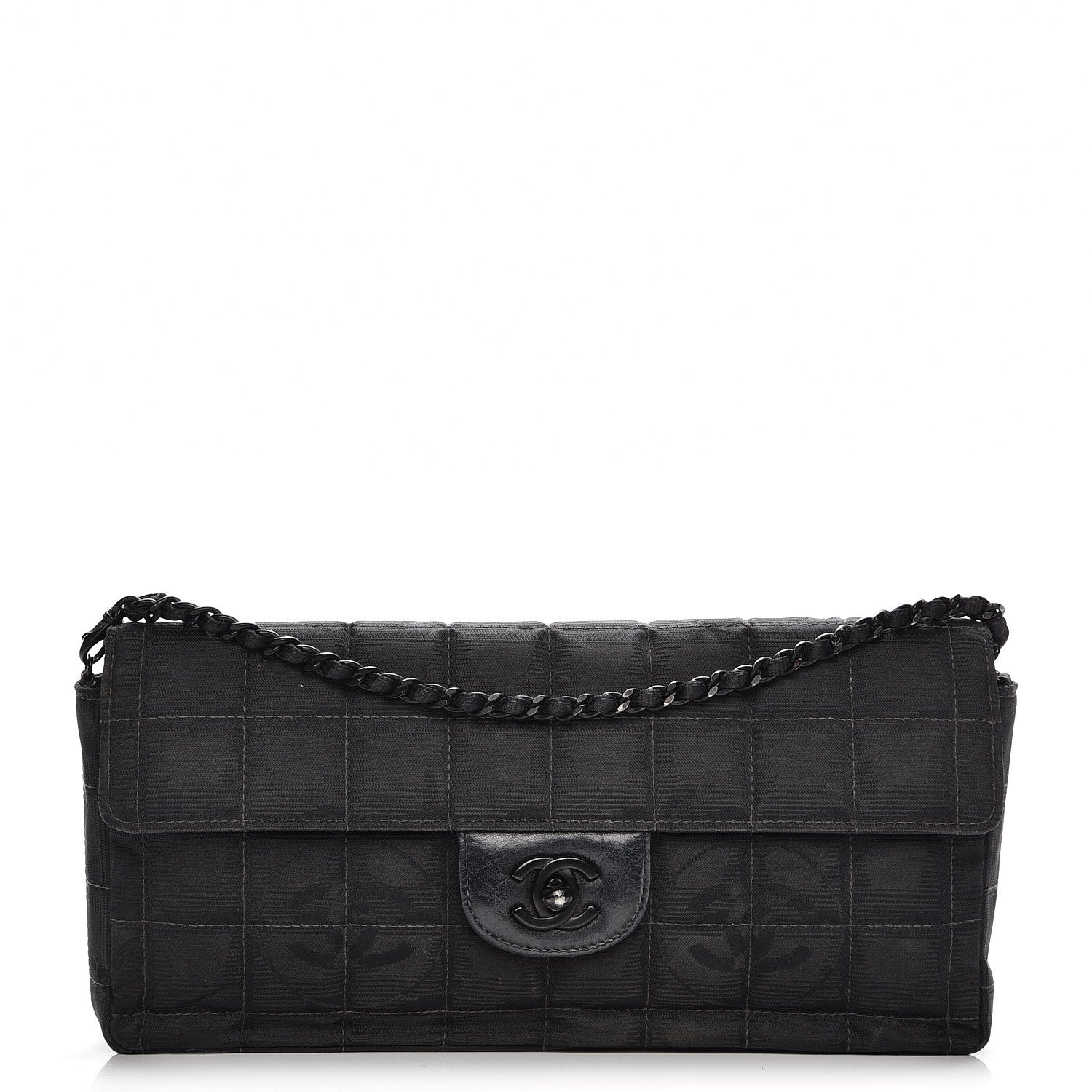 Chanel Nylon Travel East West Flap Black 1 of 10