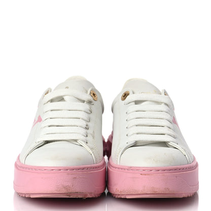 Louis Vuitton Monogram Time Out Sneakers 36 White Pink 4 of 8