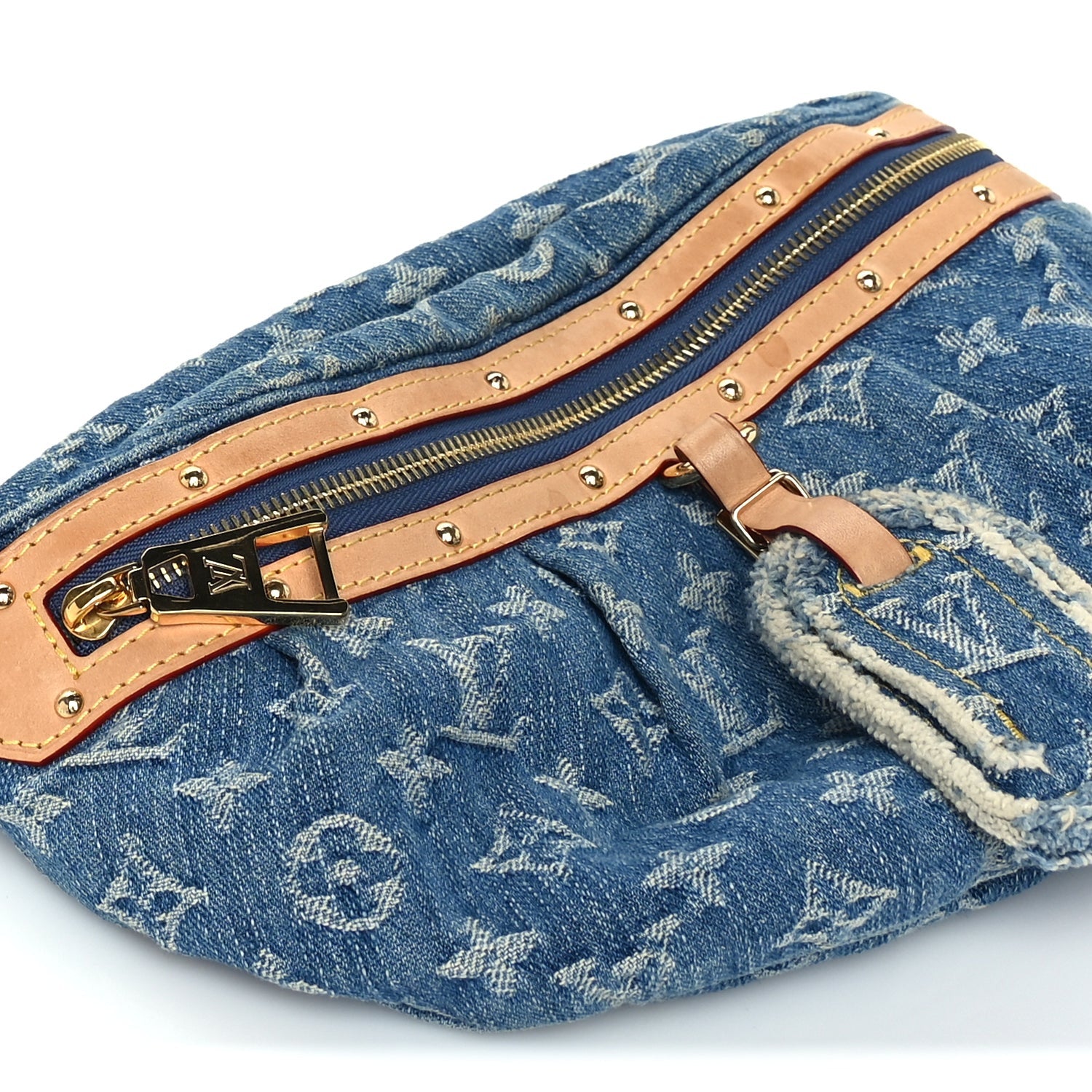 Louis Vuitton Monogram Denim High Rise Bumbag Blue 7 of 8