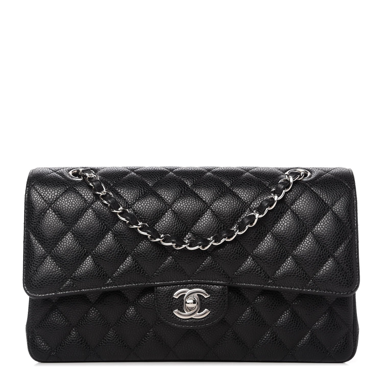 Chanel Caviar Quilted Medium Double Flap Black 1 of 11
